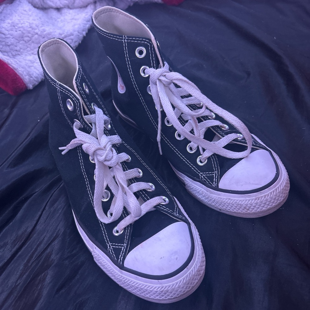 Converse Black and White High-Tops